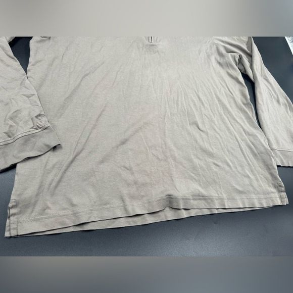 Greg Norman Performance Long Sleeve Polo 1/4 Zip Pullover Sweatshirt XL Tan - Picture 2 of 8